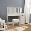 Dressing Table Set Cushioned Stool Flip-up Mirror Cabinet Office Desk Bedroom UK