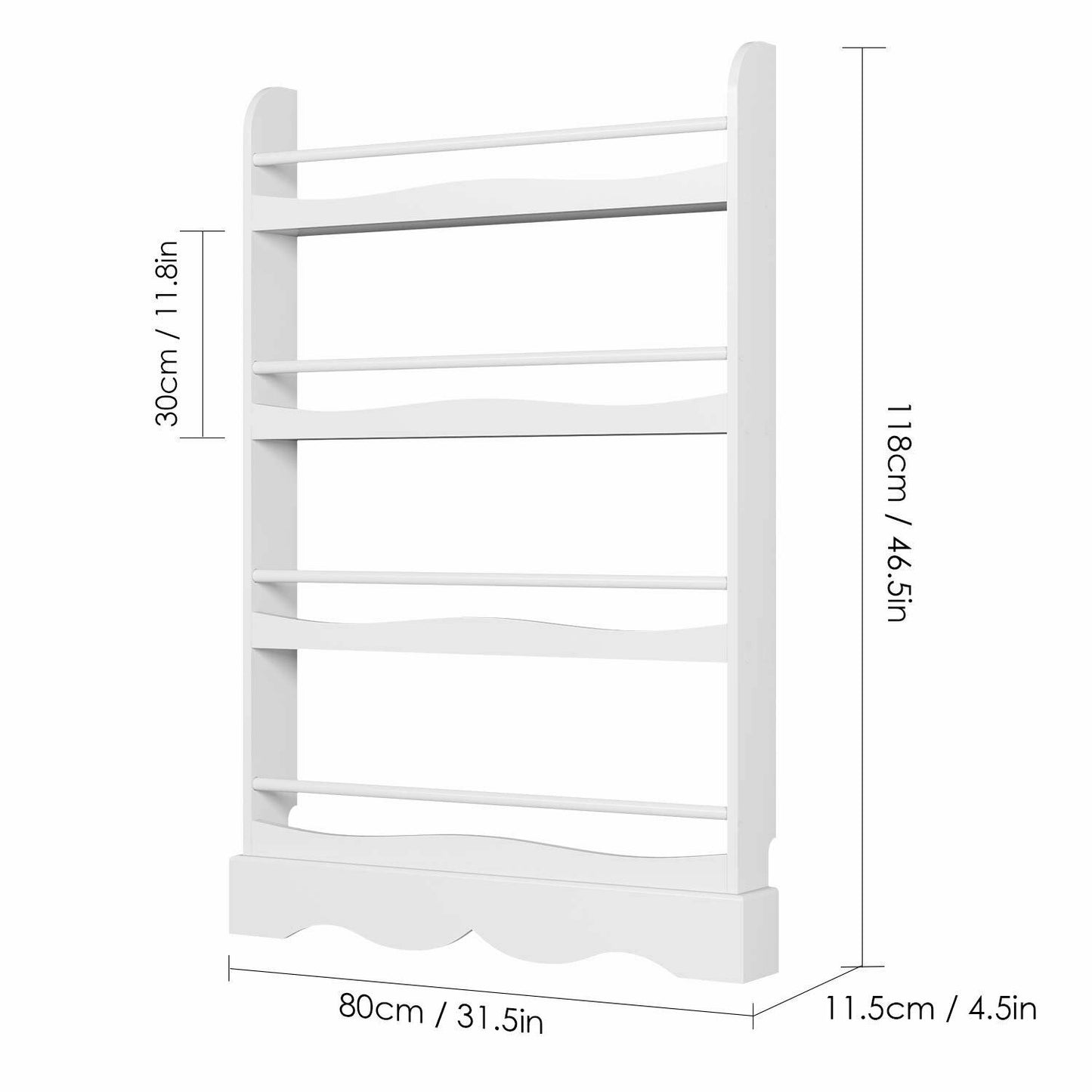 Children Kid ToyBook Storage Rack Bookcase Large Display Bookshelf Tidy Shelving