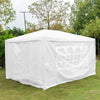 3Mx4M Heavy Duty Gazebo Sides Waterproof Marquee Canopy Wedding Party Tent White