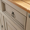 Corona Grey Storage Cupboard Solid Pine 2 Drawer 2 Door Wooden Mexican Cabinet