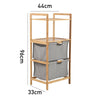 4 Tier Corner Shelf Bamboo Storage Rack Linen Drawer Unit Bookshelf Bath Shelves
