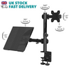 Monitor Mount and Laptop Stand Adjustable Arms 13-27" Screens VESA