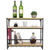 Vintage Wall Wine Rack Bottle Glass Holder Bar Home Display Shelf Display 60 cm