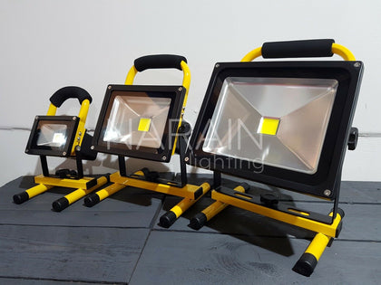 Rechargeable Floodlight LED Flood Light 10/20/30W Outdoor Work Battery Included!