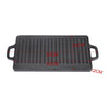 Non-Stick Cast Iron Griddle Pan Reversible Grill Cooking Pan Plate BBQ Gas Hob