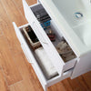 Modern Bathroom Vanity Unit with Basin Sink Storage Cabinet Furniture 600 White