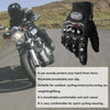 Carbon Fiber Hard Knuckle All Touchscreen Biker Motorbike Motorcycle Gloves L-XL