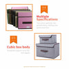 2x Foldable Canvas Storage Bag Collapsible Folding Box Fabric Cube Cloth Basket