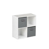 4 6 Cube Storage Unit White