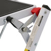 2 Step Ladder Stool Safety Anti Slip Rubber Mat Tread Steel Folding Frame DIY