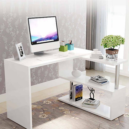 Computer Desk L Shaped PC Table Workstation Home Office Study Gaming Furniture