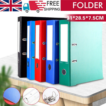 1-10Pcs A4 Metal Ring Binder 75mm Lever Arch File Document Folder Filing Storage