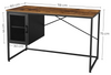 Industrial Computer Desk Rustic Metal Writing Table Vintage Office Workstation