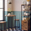 Rustic Tall Cabinet Industrial Shelving Unit Vintage Display Cupboard Bookcase