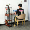 Home Wood Computer Desk PC Laptop Table Office Study Simple Workstation Shelves