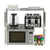 2 Tier Adjustable Expanding Microwave Rack Kitchen Storage Shelf Unit Organiser