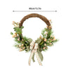 Wall Hanging Hoop Fake Flower Dia 40cm Door Decor With Eucalyptus Garland