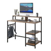 107cm Small Computer Desk Corner PC Desktop Table Office Home Workstation Laptop