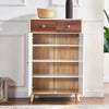 Modern 2 Door 2 Drawer Storage Cabinet Shoe Rack Unit Sideboard Cupboard Hallway