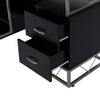 Computer Desk 2 Drawers Multi-Shelves Study Workstation PC Table Office