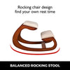 Ergonomic Kneeling Chair Velvet Office Chairs Home Rocking Posture Stool Wood