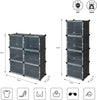 Mondeer 12 Cube DIY Plastic Shoe Storage Boxes Cabinet Cupboard Organizer Shelf