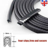 5M Car Door Boot Edge Protector Strip Trim U Shape Guard Seal Rubber Black red