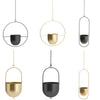 Wall Hanging Planter Flower Pot Metal Basket Bowl Decor Garden Indoor Black/Gold