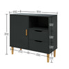 Small Sideboard Cupboard Display Cabinet Storage with 2 Drawers & 1 Doors