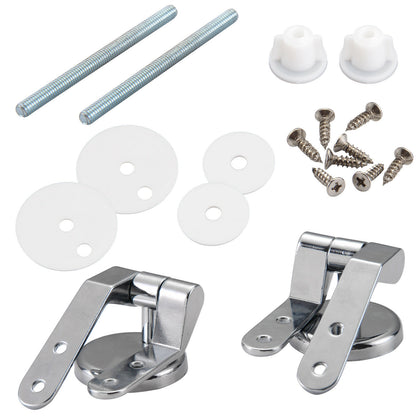A Pair Replacement Closestool Toilet Seat Mountings Chrome With Fittings UK