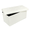 Double Large 2 Seater Ottoman Storage Box Folding Seat Footstool 76*38*38cm