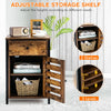 Industrial Storage Cabinet Sofa Side Table End Table Bedroom Nightstand W/Drawer