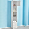 Bathroom Cabinet w/ Doors&Shelves Cupboard Storage Unit 3 Styles Furniture White