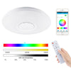 RGB LED Ceiling Light Bluetooth Speaker Music Lamp Dimmable APP Remote Round 60W