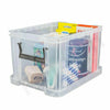 Space Saving 5Litre Clear Plastic Storage Boxes Stackable Stacking Clip Lock Lid