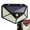 4X 100LED Solar Power PIR Motion Sensor Wall Lights Outdoor Garden Security Lamp