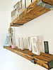 Rustic Wooden Shelves Chunky Wooden Shelf includes Brackets