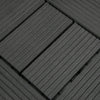 11x Decking Tiles WPC Composite Garden Patio Interlocking Balcony Flooring Tiles