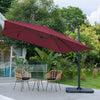 Outdoor Garden Parasol Banana Hanging Cantilever Umbrella Sun Shade Protection