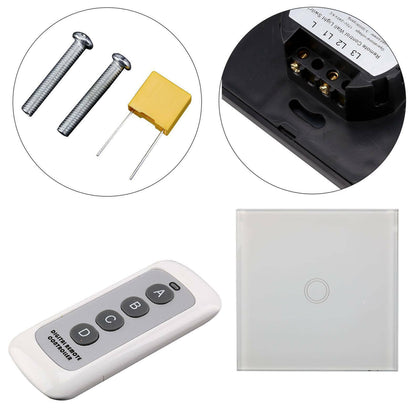 New Wireless Light Switch Remote Control Wall Mounted Digital Home Gadget UK