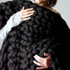 150*200 Multicolor Knitted Blankets Hand Knit Sofa Blanket thick warm Chunky