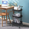 Utility Rolling Storage Cart Rolling Trolley Organizer Coffee Bar Cart Service