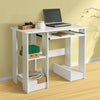 110CM Computer Desk Study Writing PC Desktop Table Home Office Workstation White