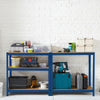 Neo 5 Tier Blue Large Steel Garage Shelving Racking Unit Storage Racks 180x90x40