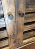 Industrial Side Cabinet Vintage Storage Sideboard 2 Doors Rustic Cupboard Drawer