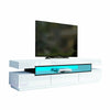 Modern TV Unit Cabinet TV Stand Sideboard - White High Gloss Front LED Lights