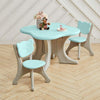 Kid Table and 2 Chairs Set Activity Play Table Study Writting Desk for Toddlers