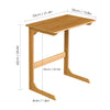 Overbed Table Side Sofa Table Small Laptop PC Computer Desk Bamboo Portable