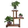 3 Tier Wooden Plant Display Stand Flower Pot Shelf Balcony Garden Holder Rack