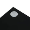 Glass Nest of Tables 3 Clear Black Modern Set Side Lamp End Table